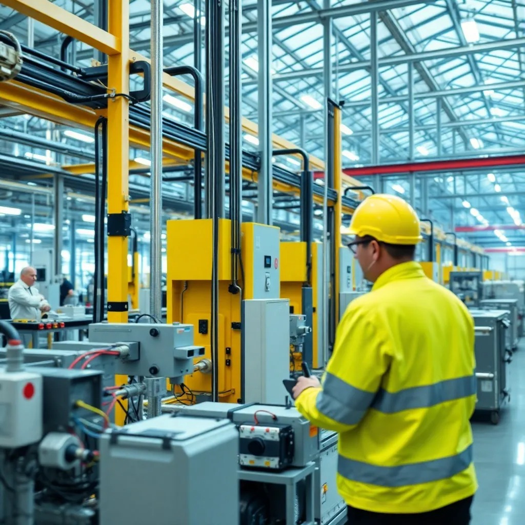 Modern industrial electrical products and smart factory automation